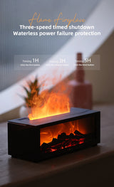 Fireplace Flame Aroma Diffuser with LED Light & Remote