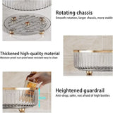 Round Rotating Plastic Bin for Kitchen & Pantry – Clear Storage Organizer