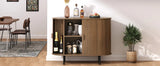 40" Modern Sideboard Buffet Cabinet with Sliding Door & Adjustable Shelf