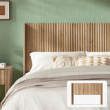 Brooklyn Wood Wall-Mount Headboard – 62.4" Modern Farmhouse-Bedroom-Krewe Home Interiors