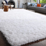 Fluffy Area Rug for Bedroom & Living Room – Non-Slip, Soft, Durable-Living Room-Krewe Home Interiors