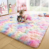 Fluffy Area Rug for Bedroom & Living Room – Non-Slip, Soft, Durable-Living Room-Krewe Home Interiors