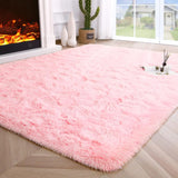 Fluffy Area Rug for Bedroom & Living Room – Non-Slip, Soft, Durable-Living Room-Krewe Home Interiors