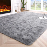 Fluffy Area Rug for Bedroom & Living Room – Non-Slip, Soft, Durable-Living Room-Krewe Home Interiors