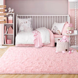 Fluffy Area Rug for Bedroom & Living Room – Non-Slip, Soft, Durable-Living Room-Krewe Home Interiors