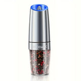 Gravity Electric Salt & Pepper Grinder Set – LED, One-Handed Operation-kitchen-Krewe Home Interiors