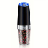 Gravity Electric Salt & Pepper Grinder Set – LED, One-Handed Operation-kitchen-Krewe Home Interiors