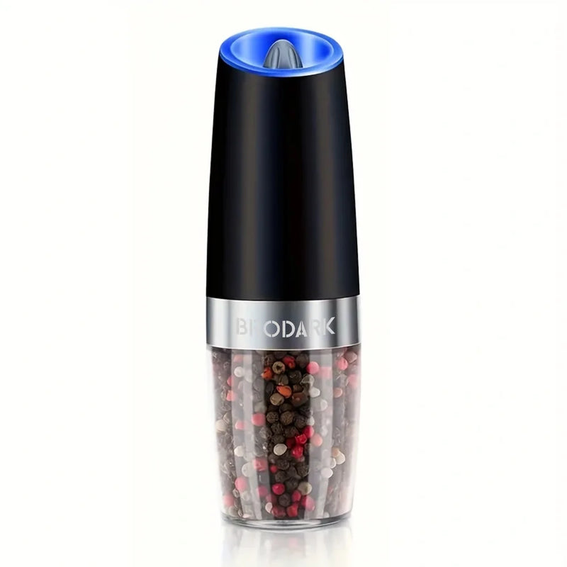 Gravity Electric Salt & Pepper Grinder Set – LED, One-Handed Operation-kitchen-Krewe Home Interiors