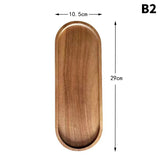 Japanese-Style Solid Wood Decor Tray-Krewe Home Interiors