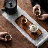 Japanese-Style Solid Wood Decor Tray-Krewe Home Interiors