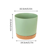 Large Modern Plastic Plant Pot with Drainage Tray-Home decor-Krewe Home Interiors