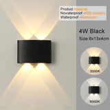Modern LED Wall Sconce – Up & Down Wall Light-Home decor-Krewe Home Interiors