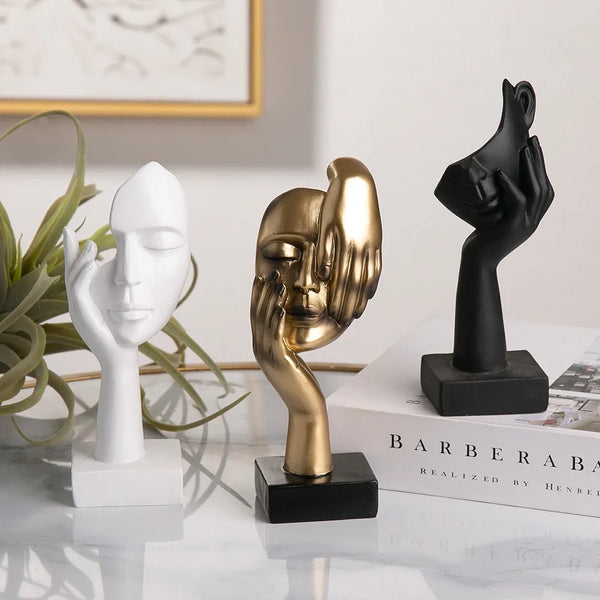 Nordic Resin Abstract Statue – Modern Art Decor-Home decor-Krewe Home Interiors