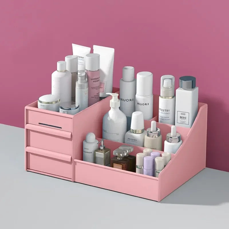 Plastic Makeup Drawer Storage Organizer – Modern Design-bathroom-Krewe Home Interiors