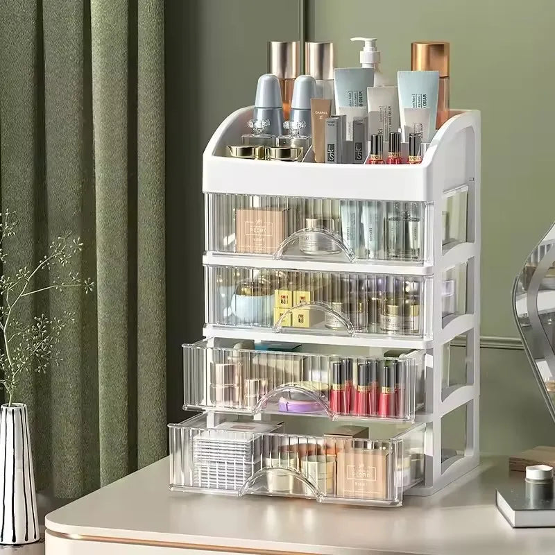 Plastic Makeup Drawer Storage Organizer – Modern Design-bathroom-Krewe Home Interiors