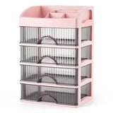 Plastic Makeup Drawer Storage Organizer – Modern Design-bathroom-Krewe Home Interiors