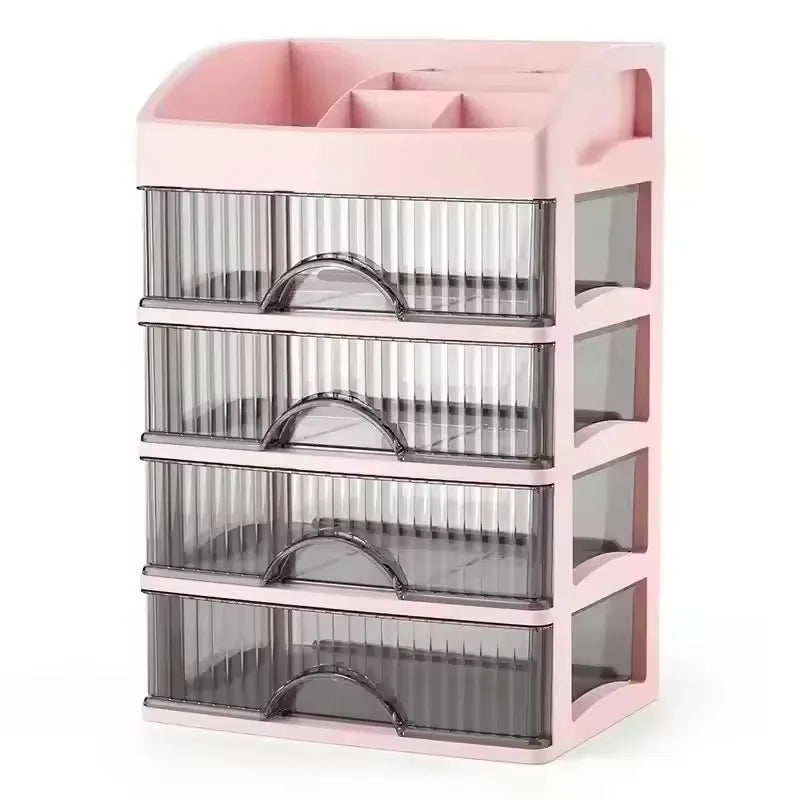 Plastic Makeup Drawer Storage Organizer – Modern Design-bathroom-Krewe Home Interiors