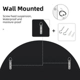 Starburst Round Accent Mirror – Silver Venetian Wall Mirror-Home decor-Krewe Home Interiors