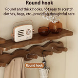 Wall-Mounted Bamboo Coat Rack with Hooks – Entryway Organizer-Home decor-Krewe Home Interiors