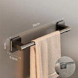Wall-Mounted Towel Holder – Adhesive No Drill Towel Shelf for Bathroom-bathroom-Krewe Home Interiors